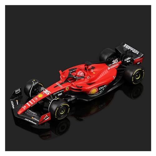 HUGGES F1 Im Maßstab 1 18 Für Ferrari-Druckgussautomodell – SF23#16 Charles Leclerc #55 Carlos Sainz Racing 2023 – Sammleredition (Color : SF71H 5# 2018, Size : Hardcover Box) von HUGGES