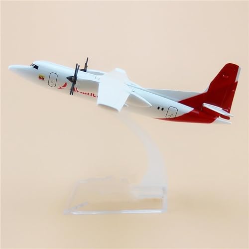 HUGGES Flugzeugmodell, 14 cm, Dekoration für Columbia Fokker Aerospace, Legierung, Simulation, Miniatur-Tischdekoration, weißes Passagierflugzeug von HUGGES