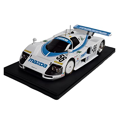 HUGGES Für Mazda 787B 55# 56# 1991 1 18 Simulation Legierung Le Mans Automodell Spielzeug Souvenir Dekoration Sammlung (Size : 56#) von HUGGES