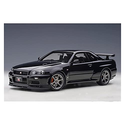 HUGGES Für Nissan Skyline Ares GTR R34 Druckguss Hohe Simulation Legierung Automodell Pull Back Serie Kinderspielzeugauto(Taglia unica) von HUGGES