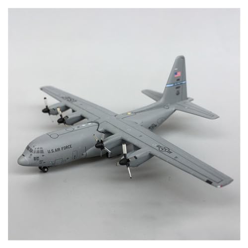 HUGGES Maßstab 1 400 für US Air Force C-130H Transportflugzeug Simulation Flugzeug Modell Spielzeug Display Sammlung Dekoration Display von HUGGES