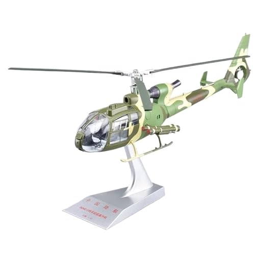 HUGGES Metalldruckguss für Antelope SA342 Hubschrauber im Maßstab 1:32, Simulationsflugzeugmodell, Flugzeugmodell, 31 cm, Sammlerspielzeug von HUGGES