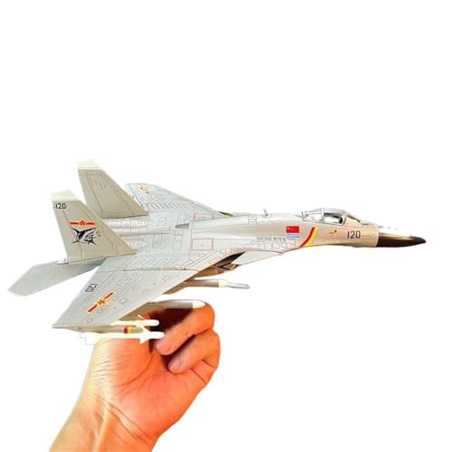 HUGGES Simulationsflugzeugmodell für J-15-Replik, Maßstab 1:72, Miniatursimulation, fertige Dekorationen, Flugzeugmodell mit Legierungshalterung von HUGGES