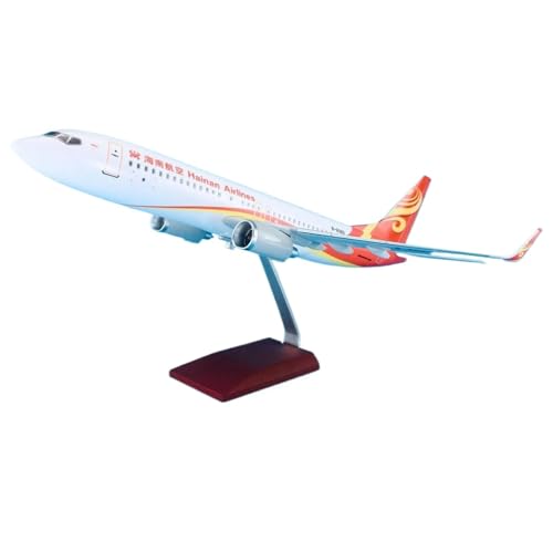 Simulationsflugzeugmodell, 47 cm, dekorative Verzierung für Boeing B737-800, für Hainan Airlines, Miniaturflugzeug, ABS-Materialanteil 1:84 von HUGGES
