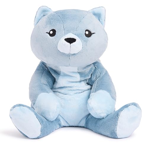 HUGIMALS Frankie The Cat Plüschtier für Kinder, Jugendliche und Erwachsene, 50,8 cm, 2 kg, schwer, süß, sensorisch, gewichtet, bequem, groß, geruchlos, waschbar, selbstpflegend, beruhigend, Stofftier von HUGIMALS