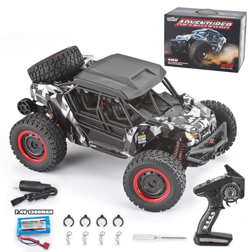 HUGMIE 1:16 Ferngesteuertes Auto, 4WD RC Auto 38km/h monstertruck,2,4GHz Auto Ferngesteuert,Geländegängig Spielzeug RC Car mit 2 wiederaufladbaren Batterien für Kinder und Erwachsene HUGMIE 1:16 Ferngesteuertes Auto, 4WD RC Auto 38km/h monstertruck,2,4GHz Auto Ferngesteuert,Geländegängig Spielzeug RC Car mit 2 wiederaufladbaren Batterien für Kinder und Erwachsene von HUGMIE