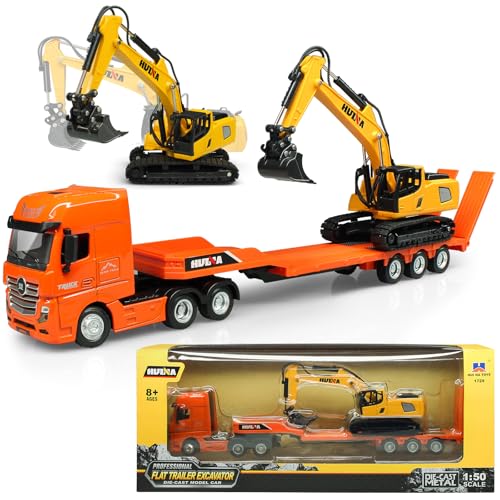 HUGMIE 1:50 LKW Spielzeug,Baustellenfahrzeuge mit Bagger Kinder,Abschleppwagen und Bagger Spielzeug ab 8 Jahre,Huina1729 LKW Größe35.5 x 5 x 6.5 cm HUGMIE 1:50 LKW Spielzeug,Baustellenfahrzeuge mit Bagger Kinder,Abschleppwagen und Bagger Spielzeug ab 8 Jahre,Huina1729 LKW Größe35.5 x 5 x 6.5 cm von HUGMIE
