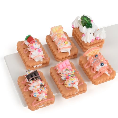 HUIANER Gefälschte Kekse, Dessert, 6 Stück, künstliche Kekse, künstliche Simulation, Kuchen, Lebensmittelmodell, künstliche Sandwich-Kekse für Zuhause, Küche, Dekoration, Display HUIANER Gefälschte Kekse, Dessert, 6 Stück, künstliche Kekse, künstliche Simulation, Kuchen, Lebensmittelmodell, künstliche Sandwich-Kekse für Zuhause, Küche, Dekoration, Display von HUIANER