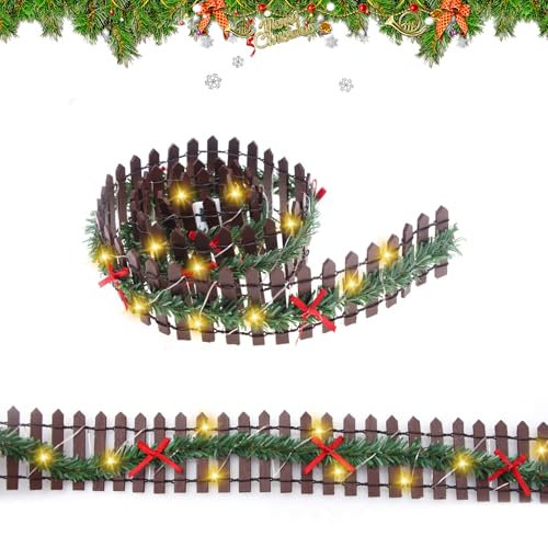 Mini Gartenzaun,Miniatur Zaun Gartenzaun Holz,Wichtel Zubehör Lichterkette,Wichtel Zubehör Weihnachten Miniatur Zaun Holzzaun,Wichtelhaus Weihnachtsdeko Beleuchtung Gartenzaun Mini Gartenzaun,Miniatur Zaun Gartenzaun Holz,Wichtel Zubehör Lichterkette,Wichtel Zubehör Weihnachten Miniatur Zaun Holzzaun,Wichtelhaus Weihnachtsdeko Beleuchtung Gartenzaun von HUIKUANGEU
