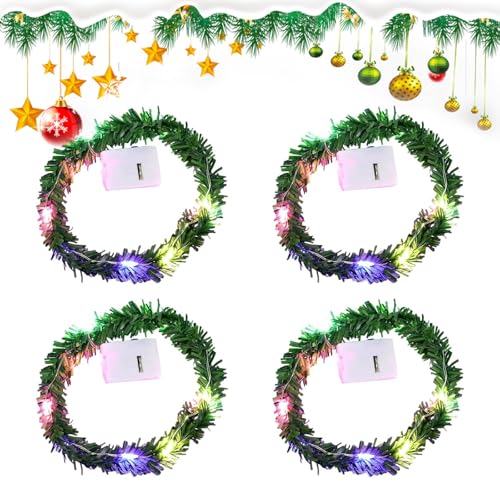 Wichtel Zubehör Lichterkette,4 Stück Wichtel Lichterkette Miniatur,Wichtel Lichterkette,Puppenhaus Mini Led Lichterkette,Miniatur Puppenhaus Zubehör,Mini-Weihnachtsbaumschmuck mit Lichtern Wichtel Zubehör Lichterkette,4 Stück Wichtel Lichterkette Miniatur,Wichtel Lichterkette,Puppenhaus Mini Led Lichterkette,Miniatur Puppenhaus Zubehör,Mini-Weihnachtsbaumschmuck mit Lichtern von HUIKUANGEU