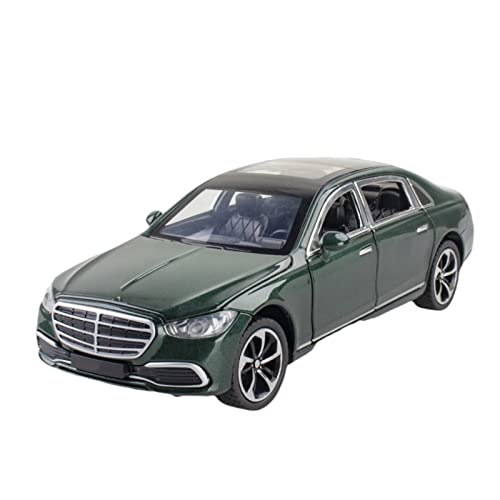 Dekoration Legierung Modellauto Druckguss Metall Auto 1:24 für Benz S400 (grün) von HUIPENPP