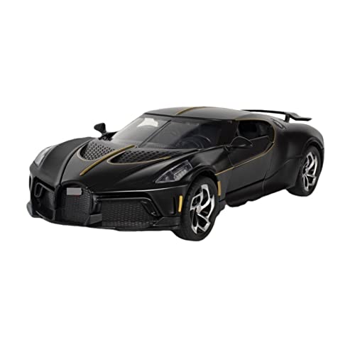 HUIPENPP Dekoration Druckguss-Auto-Modell 1:24 für Bugatti Voice of the Night (schwarz) von HUIPENPP