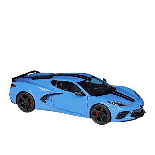 HUIPENPP Dekoration Druckguss-Metalllegierung, Auto-Modell 1:24 für Corvette Stingray Coupe 2020 (blau) von HUIPENPP