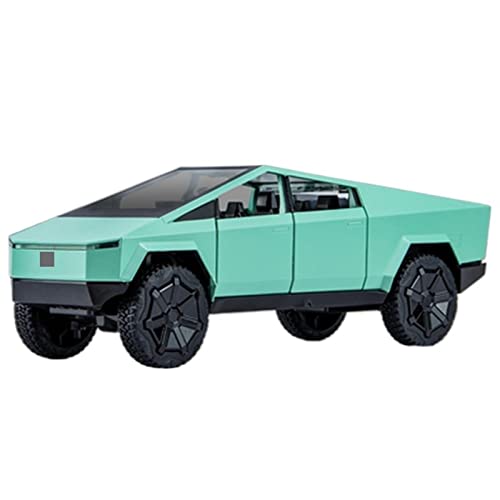 HUIPENPP Dekoration Legierung Auto Modell Druckguss Metall Fahrzeug 1:24 für Tesla Cybertruck (grün) von HUIPENPP