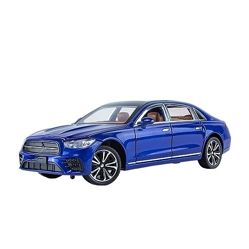 HUIPENPP Dekoration Legierung Auto Modell Druckguss Metall Fahrzeuge 1:24 für Benz E300L (blau) von HUIPENPP