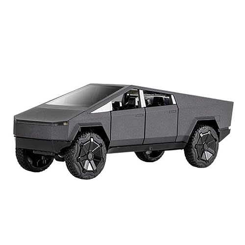 HUIPENPP Dekoration Legierung Auto Modell Druckguss Metall Fahrzeuge 1:24 für Tesla Cybertruck (Schwarz) von HUIPENPP