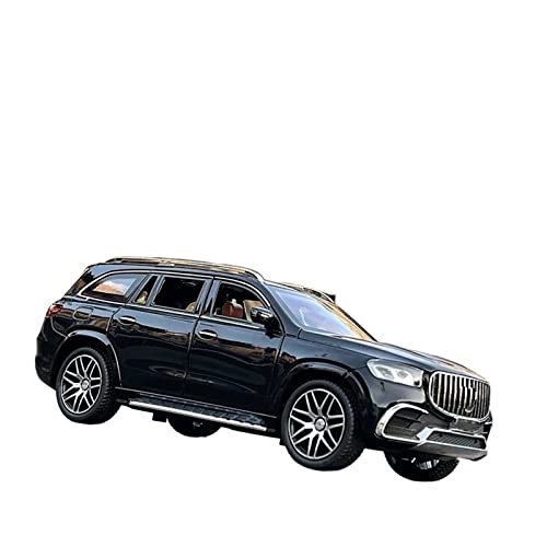 HUIPENPP Dekoration Legierung Auto Modell Druckguss Metall Modell 1:24 für Maybach GLS 63 (Schwarz) von HUIPENPP