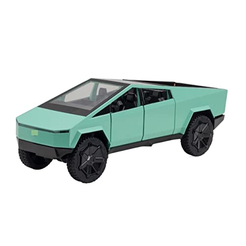 HUIPENPP Dekoration Legierung Auto Modell Druckguss Metall Modell 1:24 für Tesla Cybertruck (grün) von HUIPENPP