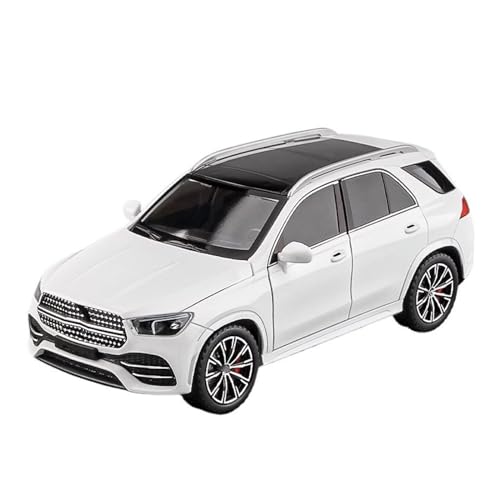HUIPENPP Dekoration Legierung Metall Auto Modell Maßstab 1:24 für Benz GLE350 (weiß) von HUIPENPP
