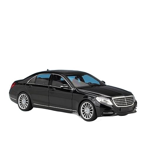 HUIPENPP Für Desktop-Dekoration, Legierung, Auto-Modell, Druckguss, Metall, Automodell 1:24, für Benz S-Klasse S500, Sammlerstück, Ornamente (schwarz) von HUIPENPP
