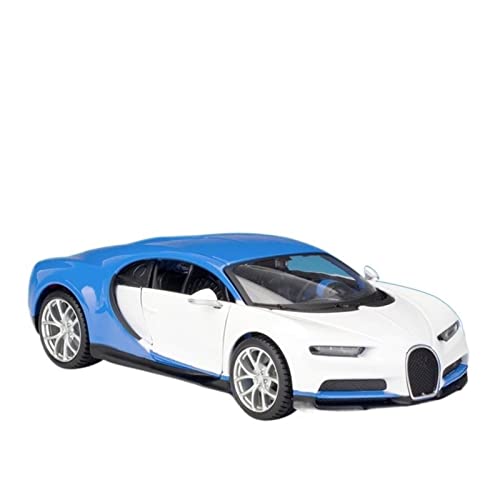 HUIPENPP Für Desktop-Dekoration, Legierung, Auto-Modell, Druckguss, Metall, Automodell 1:24, für Bugatti Chiron Sammlerstück, Ornamente (blau) von HUIPENPP