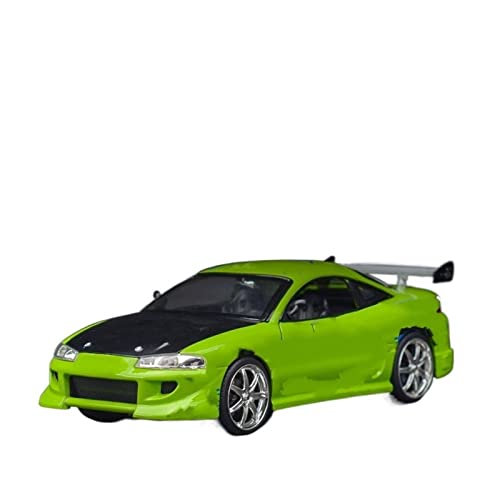 HUIPENPP Für Desktop-Dekoration, Legierung, Druckguss, Auto, Modellauto, Maßstab, Modellauto, 1:24, für Mitsubishi Eclipse 1995, Sammlerstück-Ornamente (grün) von HUIPENPP