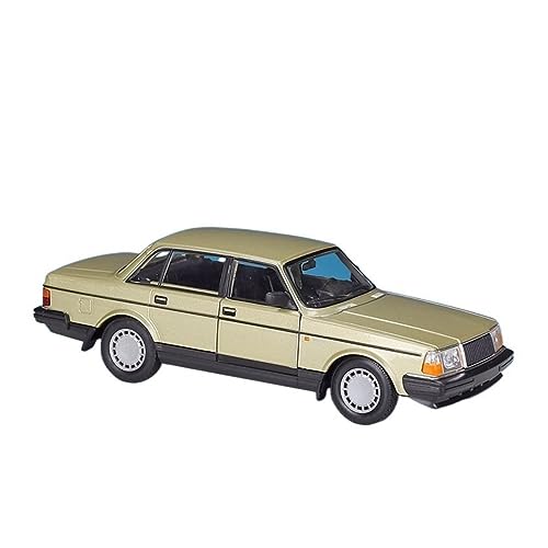 HUIPENPP Für Desktop-Dekoration, Legierung, Druckguss, Metall, Auto-Modell 1:24, für Volvo 240GL, klassische Sammler-Ornamente (gelb) von HUIPENPP