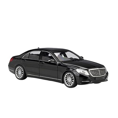 HUIPENPP Für Desktop-Dekoration, Legierung, Druckguss-Metall, Auto-Modell 1:24, für Benz S-Klasse, Sammlerstück, Ornamente (schwarz) von HUIPENPP