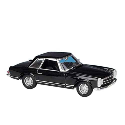 HUIPENPP Für Desktop-Dekoration für Benz 230SL 1963, statisches Modell, Druckguss, Legierung, Metall, Modellauto, 1:24, Sammlerstück, Ornamente (schwarz) von HUIPENPP