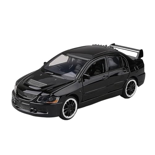 HUIPENPP Legierung Auto Modell Druckguss Metall Modell Maßstab 1:32 für Mitsubishi EVO 9 Kollektion Dekoration (schwarz) von HUIPENPP