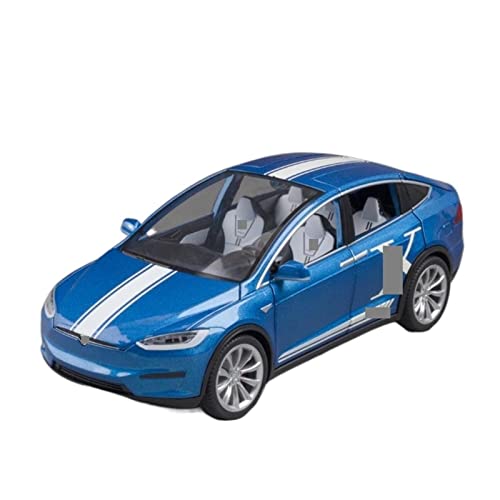 HUIPENPP Modellauto aus Legierung, Druckguss, 1:20, für Tesla Model X Dekoration (blau) von HUIPENPP