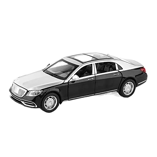 HUIPENPP Modellauto aus Metallguss 1:32 für Maybach S650 Dekoration (Silber Schwarz) von HUIPENPP