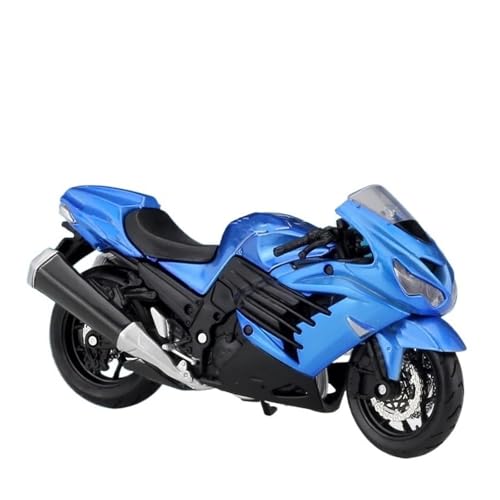 HUIPENPP Sammlungsdisplay Legierung Druckguss Motorrad Modell für Ninja H2 R Maßstab 1:18 für Desktop-Dekoration (blau) von HUIPENPP