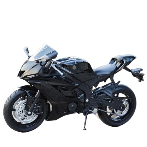 HUIPENPP Schreibtischdekoration DieCast-Motorradmodell Für Yamaha YZF-R6 2020 1:12 Sammlungsdisplay(Black) von HUIPENPP