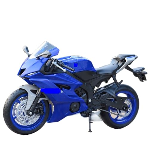 HUIPENPP Schreibtischdekoration DieCast-Motorradmodell Für Yamaha YZF-R6 2020 1:12 Sammlungsdisplay(Blue) von HUIPENPP