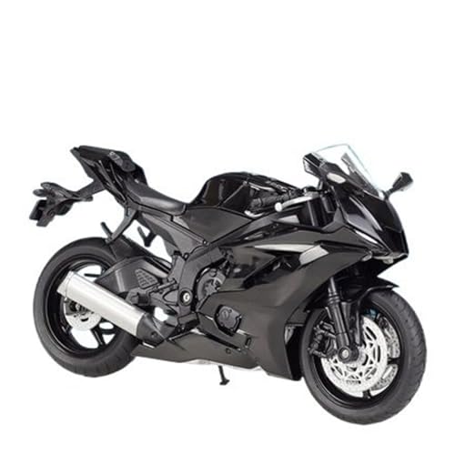 HUIPENPP Schreibtischdekoration Legierung Diecast Metall Motorrad Modell Maßstab 1:12 Für Yamaha YZF-R6 Sammlungsdisplay(Black) von HUIPENPP
