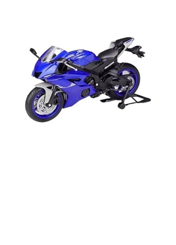 HUIPENPP Schreibtischdekoration Legierung Diecast Metall Motorrad Modell Maßstab 1:12 Für Yamaha YZF-R6 Sammlungsdisplay(Blue) von HUIPENPP