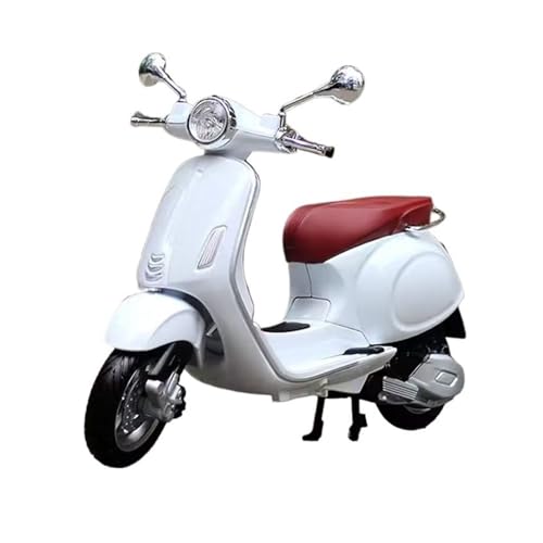 HUIPENPP Schreibtischdekoration Legierung Druckguss Metall Klassische Motorrad Modell Maßstab 1:12 Für Vespa Primavera 150 Sammlungsdisplay(White) von HUIPENPP