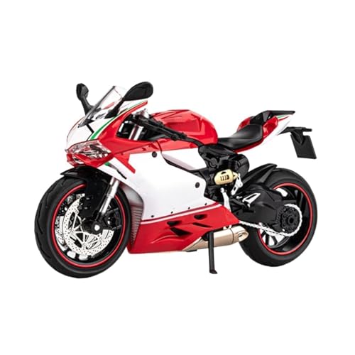HUIPENPP Schreibtischdekoration Legierung Druckguss Metall Motorrad Modell Maßstab 1:12 Für Ducati 1199 Panigale Sammlungsdisplay(Red) von HUIPENPP
