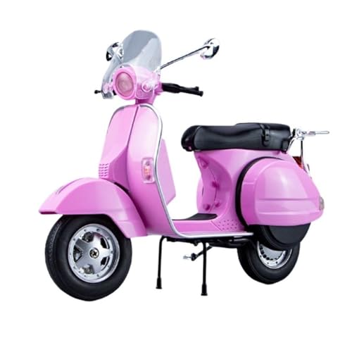HUIPENPP Schreibtischdekoration Legierung Druckguss Motorrad Modell Maßstab 1:10 Für Vespa 125 Sammlungsdisplay(Pink) von HUIPENPP