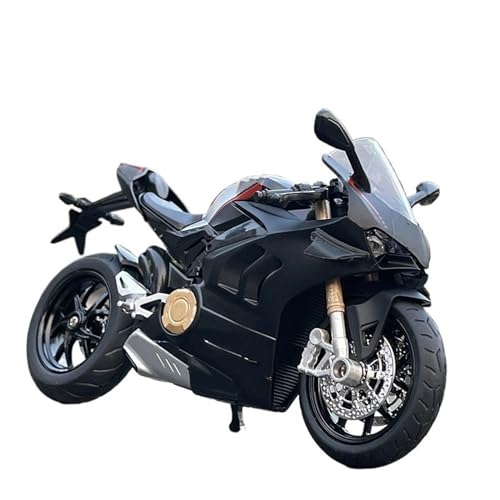 HUIPENPP Schreibtischdekoration Legierung Druckguss Motorrad Modell Maßstab 1:12 Für Ducati Panigale V4S Sammlungsdisplay(Black) von HUIPENPP
