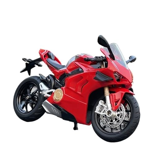 HUIPENPP Schreibtischdekoration Legierung Druckguss Motorrad Modell Maßstab 1:12 Für Ducati Panigale V4S Sammlungsdisplay(Red) von HUIPENPP