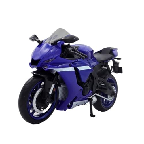 HUIPENPP Schreibtischdekoration Legierung Druckguss Motorrad Modell Maßstab 1:12 Für Yamaha YZF-R1M Sammlungsdisplay(Blue) von HUIPENPP