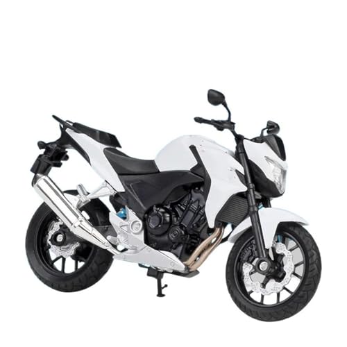 HUIPENPP Schreibtischdekoration Legierung Metall Motorrad Modell Maßstab 1:18 Für Für Hornet Sammlungsdisplay(White) von HUIPENPP