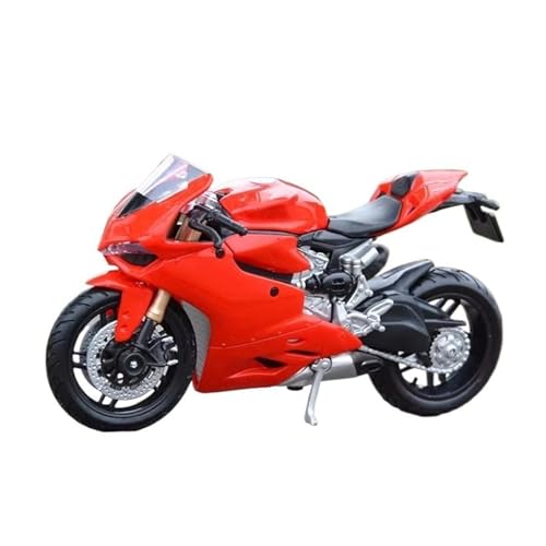 HUIPENPP Schreibtischdekoration Legierung Motorrad Modell Diecast Metall Motorrad Modell Maßstab 1:18 Für Ducati Diavel Sammlungsdisplay(Red) von HUIPENPP