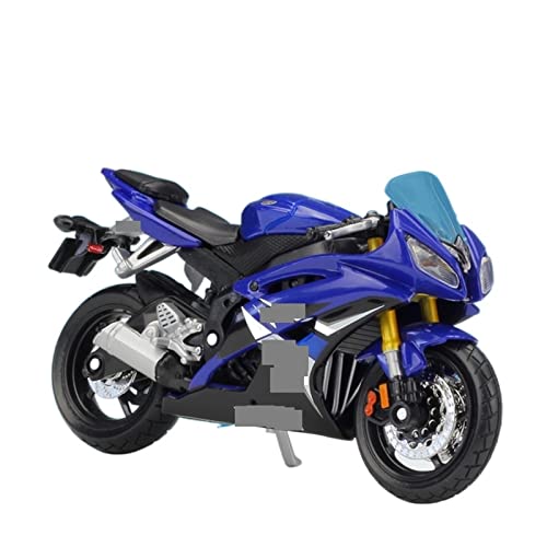 HUIPENPP Schreibtischdekoration Legierung Motorrad Modell Statische Geschenke 1:18 Für Yamaha YZF R6 Road Star Sammlungsdisplay(Blue) von HUIPENPP