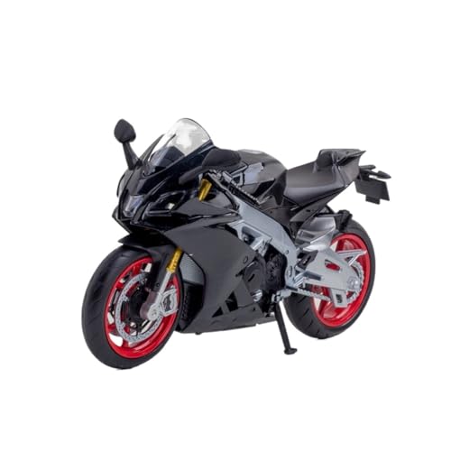HUIPENPP Schreibtischdekoration Legierungsdruckguss-Motorradmodell Im Maßstab 1:12 Für Aprilia RSV4 Sammlungsdisplay(Black) von HUIPENPP