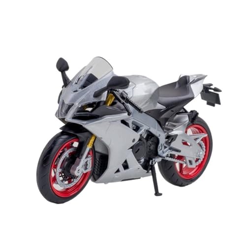 HUIPENPP Schreibtischdekoration Legierungsdruckguss-Motorradmodell Im Maßstab 1:12 Für Aprilia RSV4 Sammlungsdisplay(Titanium) von HUIPENPP