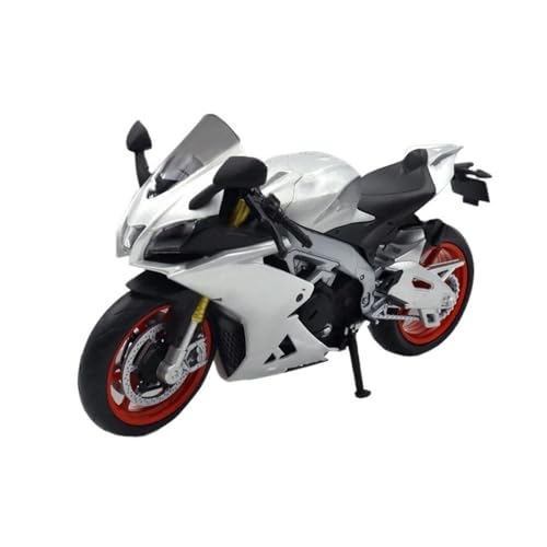 HUIPENPP Schreibtischdekoration Legierungsdruckguss-Motorradmodell Im Maßstab 1:12 Für Aprilia RSV4 Sammlungsdisplay(White) von HUIPENPP