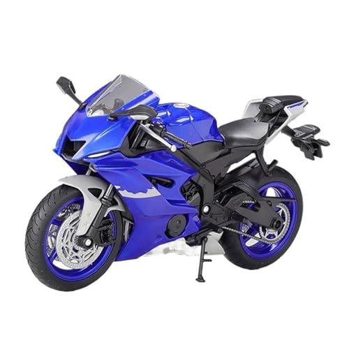HUIPENPP Schreibtischdekoration Legierungsdruckguss-Motorradmodell Im Maßstab 1:12 Für Yamaha YZF-R6 2020 Sammlungsdisplay(Blue) von HUIPENPP
